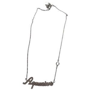 Nine West Rhinestone Aquarius Zodiac Necklace